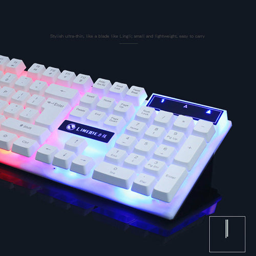 RGB Gaming Keyboard & Mouse Set – 104 Keys, 1600 DPI, Wired