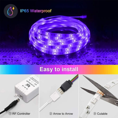 RGB LED Strip Lights – 10 Metres (32.8ft), Colour Changing, Waterproof