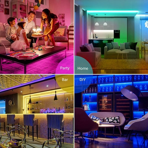 RGB LED Strip Lights – 10 Metres (32.8ft), Colour Changing, Waterproof