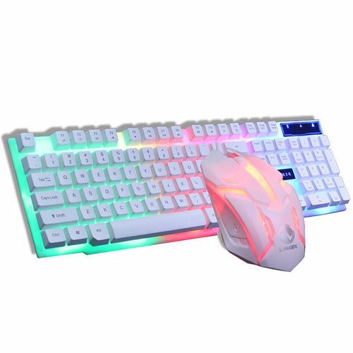 RGB Gaming Keyboard & Mouse Set – 104 Keys, 1600 DPI, Wired