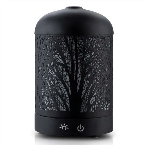 Devanti 4-in-1 LED Ultrasonic Aroma Diffuser – Humidifier, Purifier & Night Light, 160ml, Black