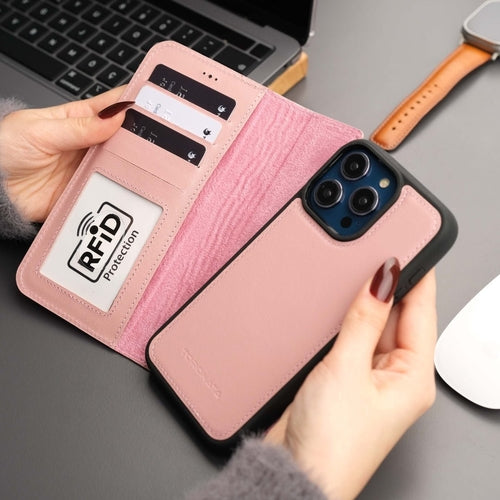 iPhone 16 Pro Max Leather Wallet Case – MagSafe, RFID Blocking, Kickstand