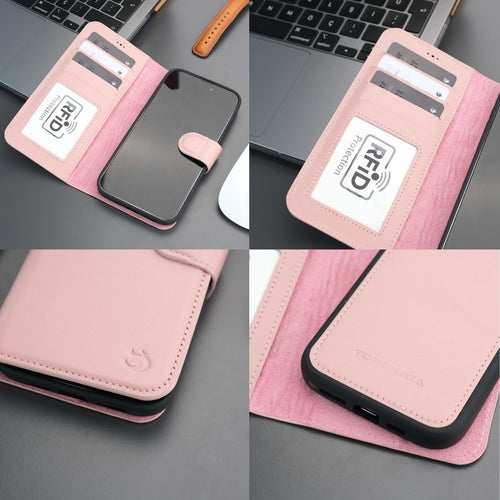 iPhone 16 Pro Max Leather Wallet Case – MagSafe, RFID Blocking, Kickstand