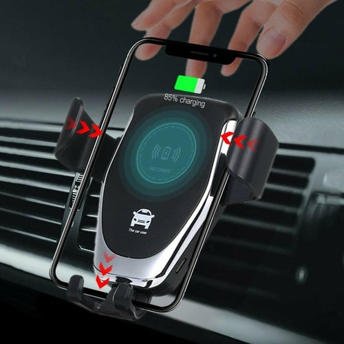 10W Wireless Car Charger & Phone Mount – Qi Fast Charge, Universal