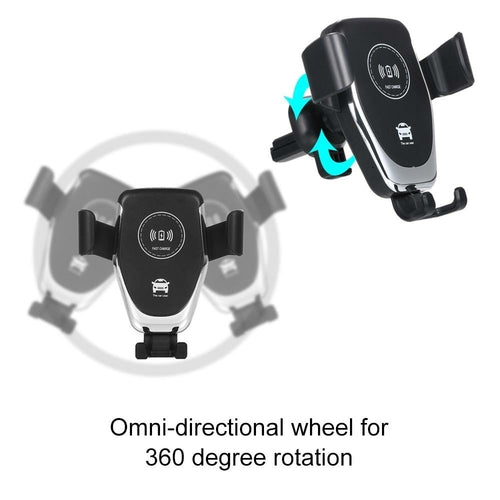 10W Wireless Car Charger & Phone Mount – Qi Fast Charge, Universal