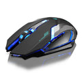 Wireless Silent LED Gaming Mouse – 1600 DPI, Rechargeable, Ergonomic