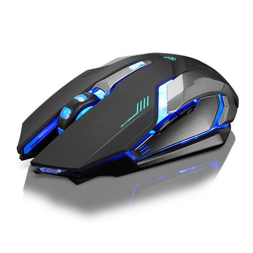 Wireless Silent LED Gaming Mouse – 1600 DPI, Rechargeable, Ergonomic