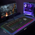 RGB Gaming Mouse Pad XL – 13 Lighting Modes, Anti-Slip