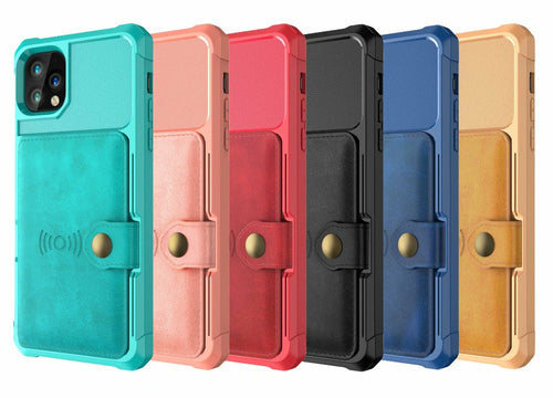 iPhone Wallet Case – 360° Armour Protection, Magnetic, Vegan Leather