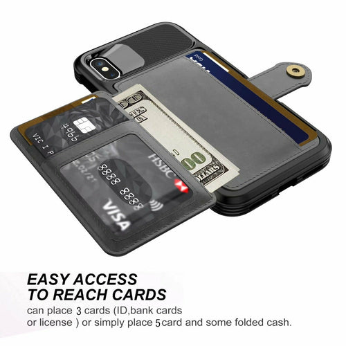 iPhone Wallet Case – 360° Armour Protection, Magnetic, Vegan Leather