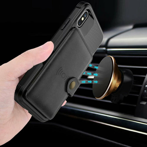 iPhone Wallet Case – 360° Armour Protection, Magnetic, Vegan Leather
