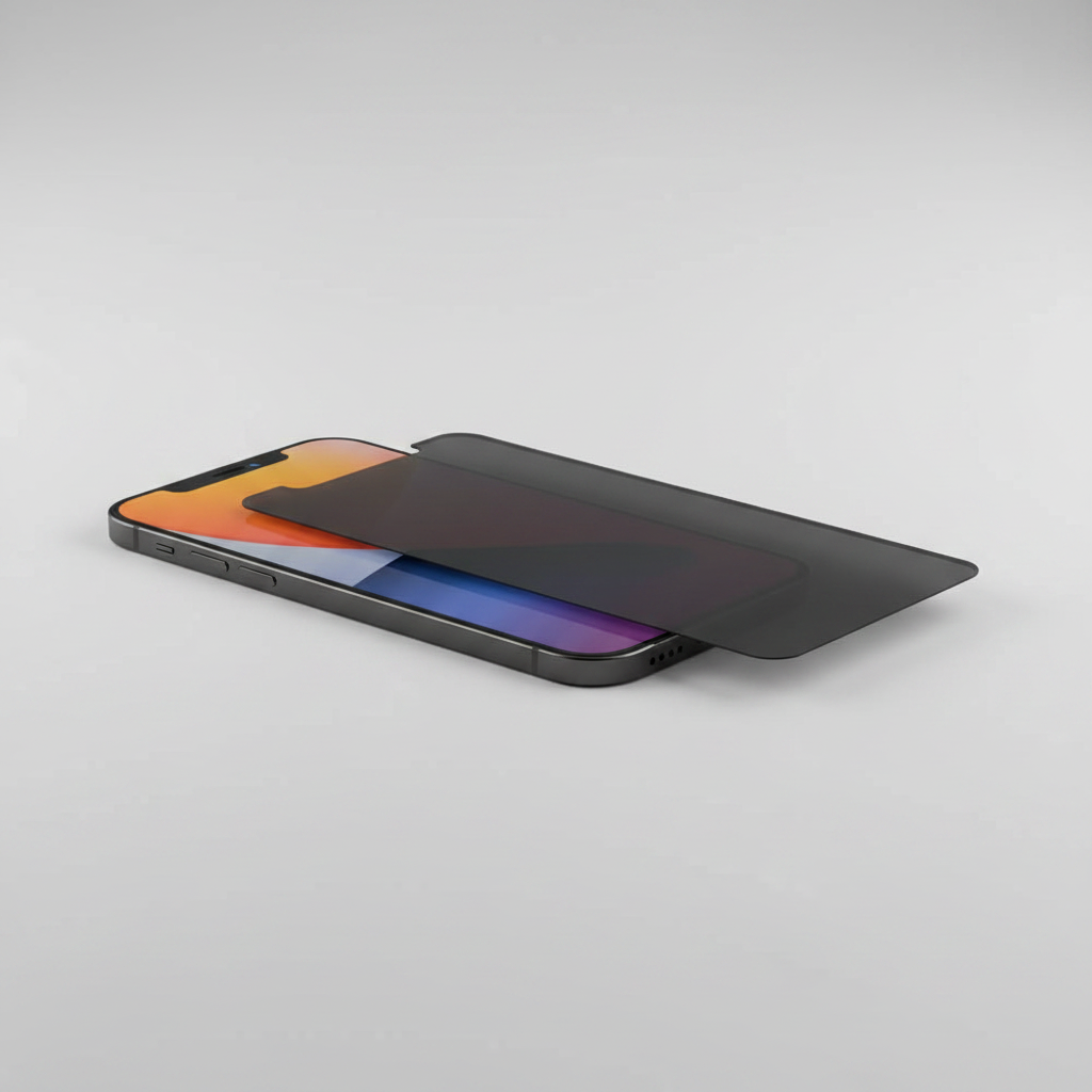 Screen protector flat lay